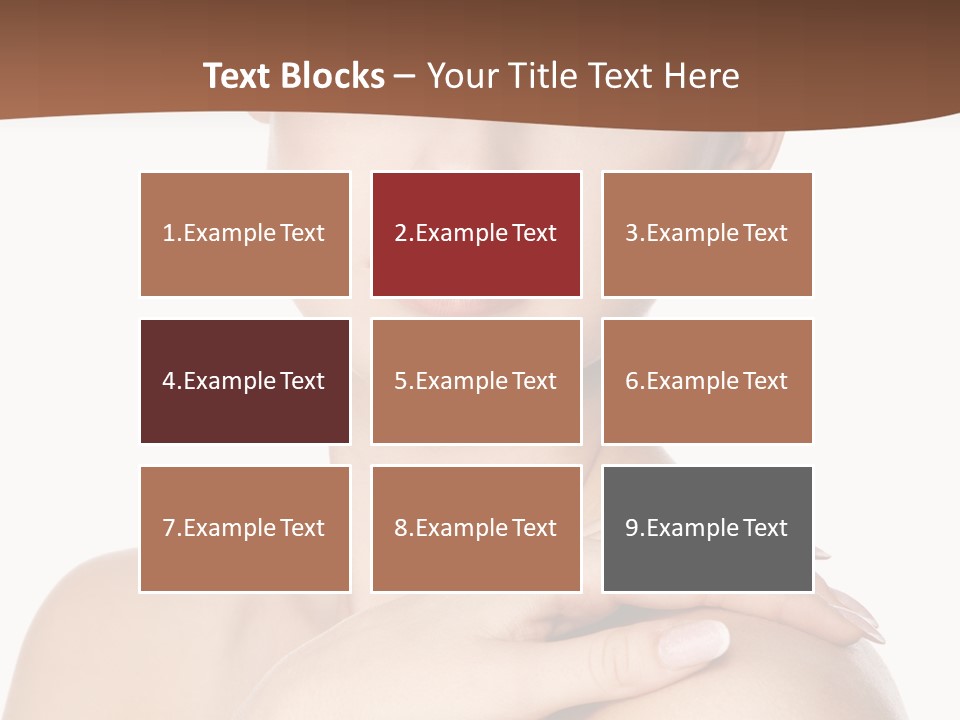 Brown Woman Portrait PowerPoint Template