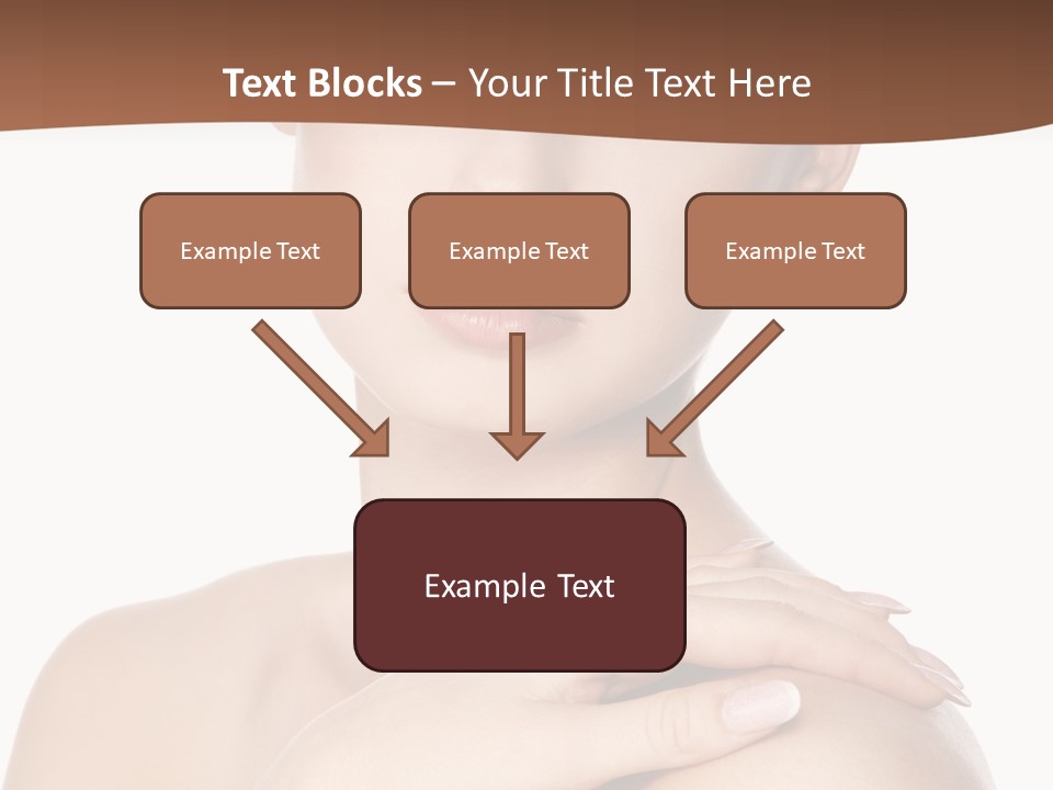 Brown Woman Portrait PowerPoint Template