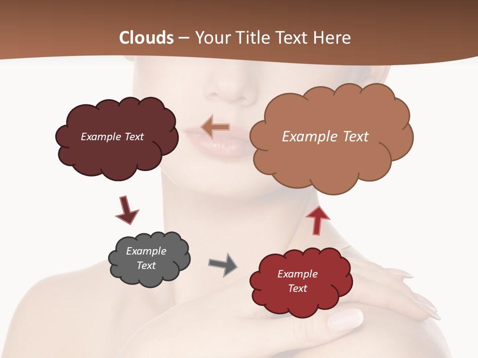 Brown Woman Portrait PowerPoint Template