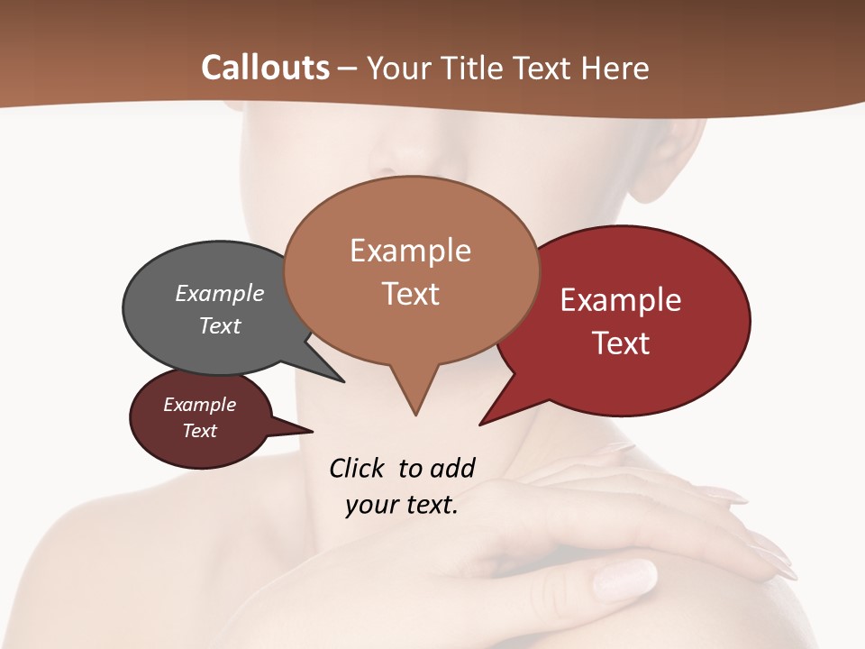 Brown Woman Portrait PowerPoint Template