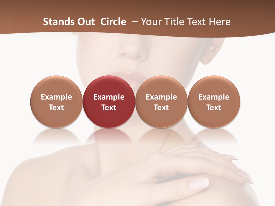 Brown Woman Portrait PowerPoint Template
