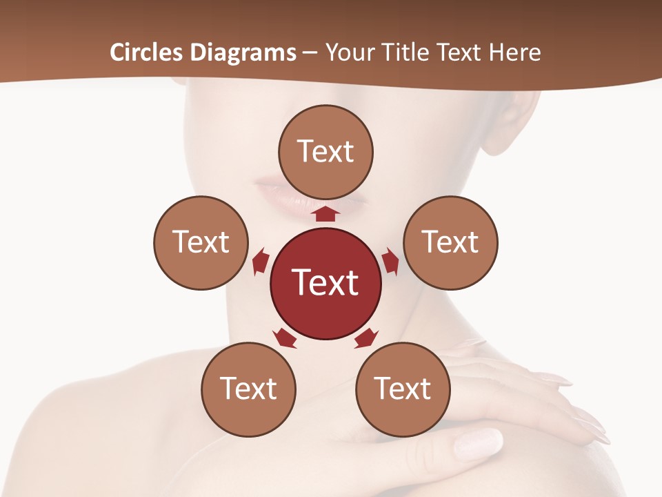 Brown Woman Portrait PowerPoint Template