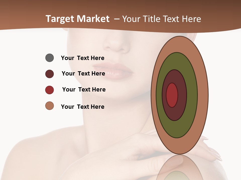 Brown Woman Portrait PowerPoint Template