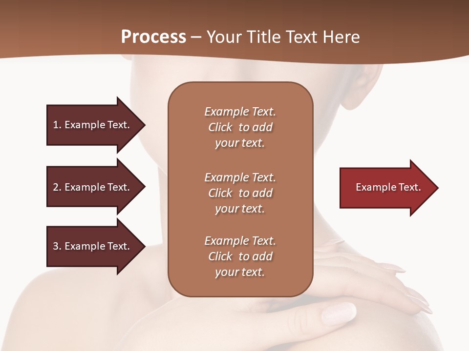 Brown Woman Portrait PowerPoint Template