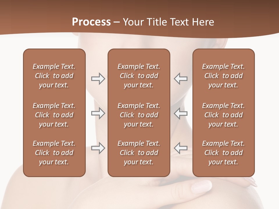 Brown Woman Portrait PowerPoint Template