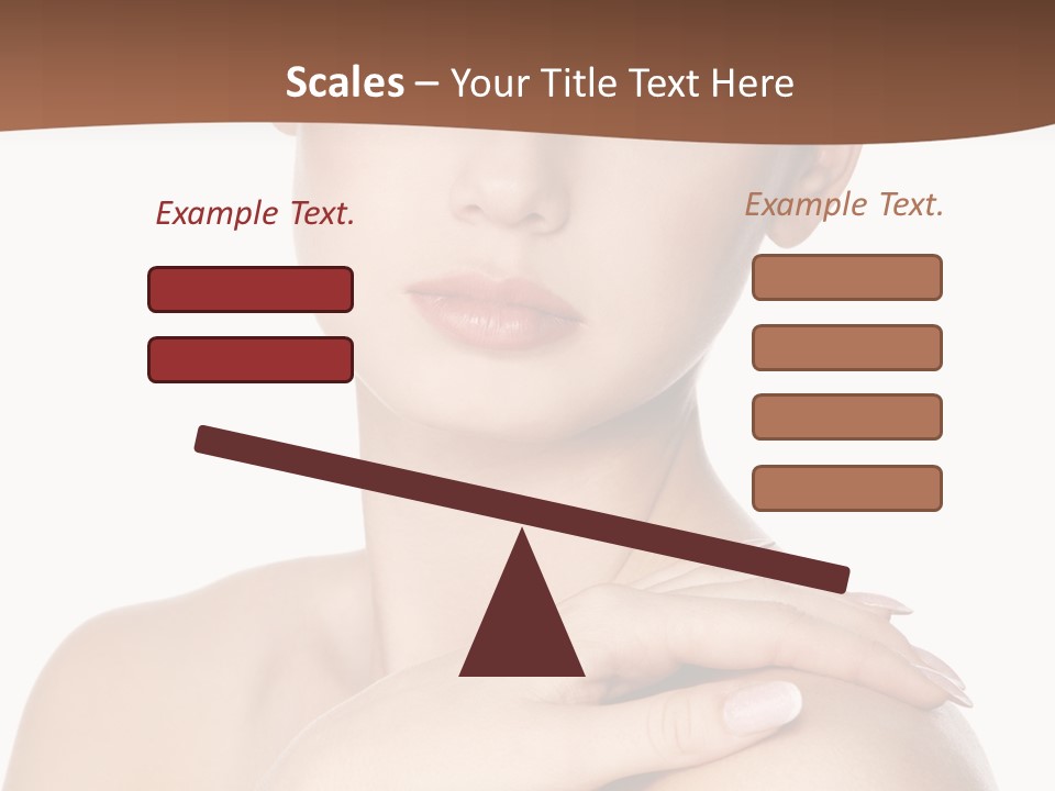 Brown Woman Portrait PowerPoint Template