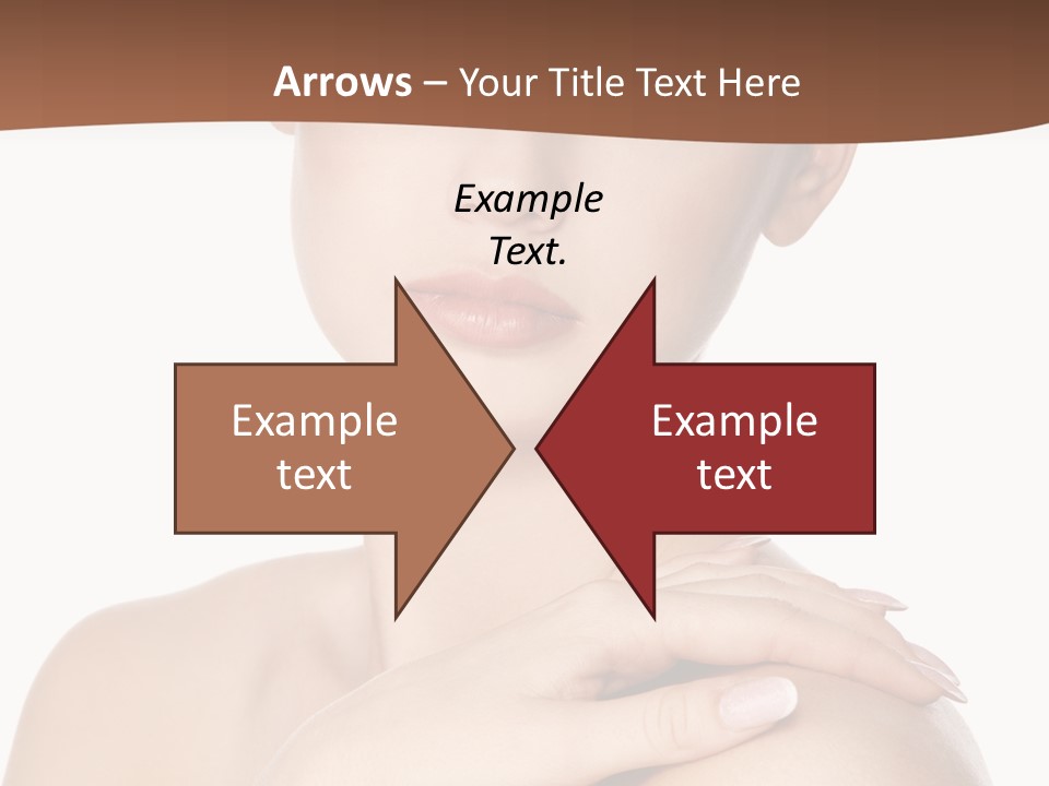 Brown Woman Portrait PowerPoint Template