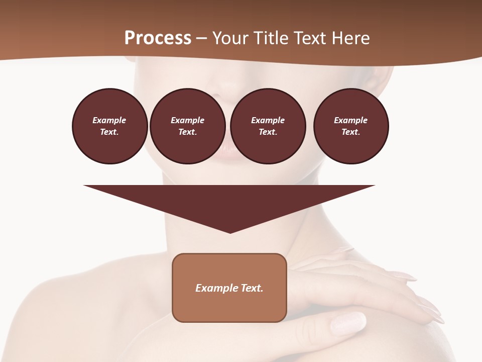 Brown Woman Portrait PowerPoint Template