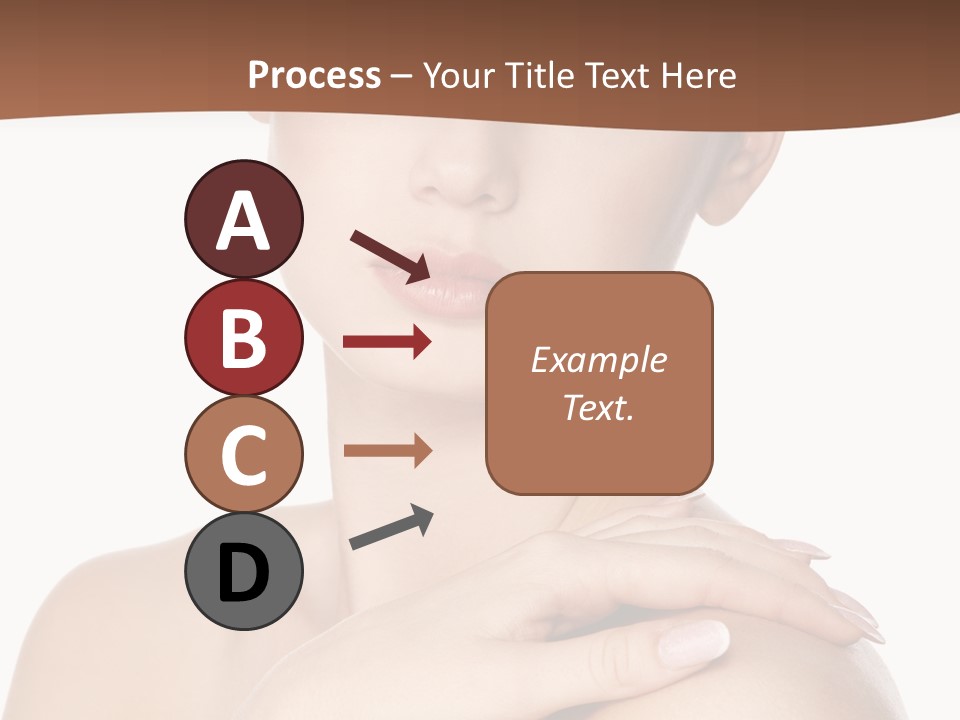 Brown Woman Portrait PowerPoint Template