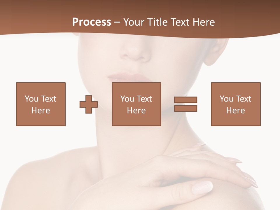 Brown Woman Portrait PowerPoint Template