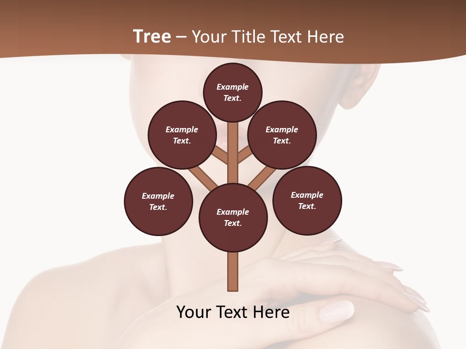 Brown Woman Portrait PowerPoint Template