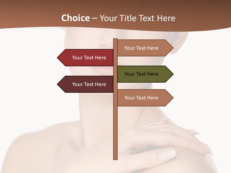 Brown Woman Portrait PowerPoint Template