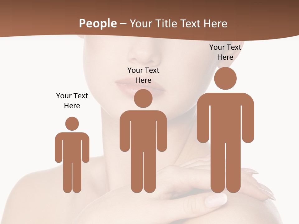 Brown Woman Portrait PowerPoint Template