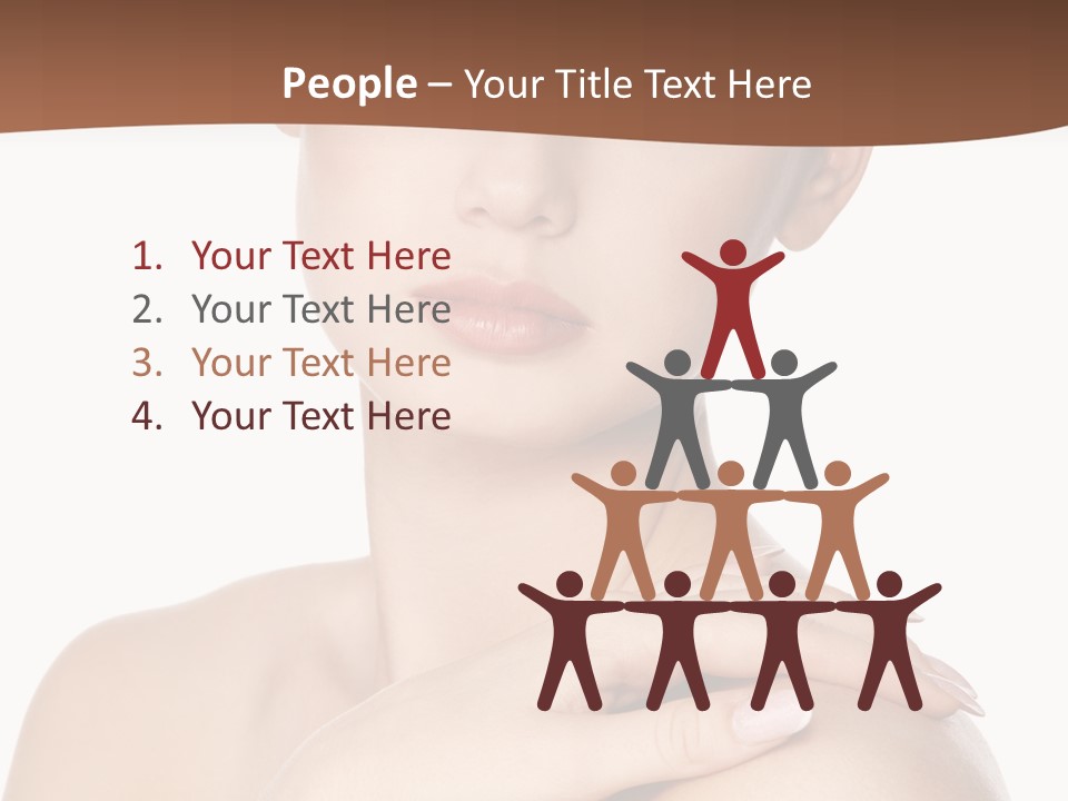 Brown Woman Portrait PowerPoint Template