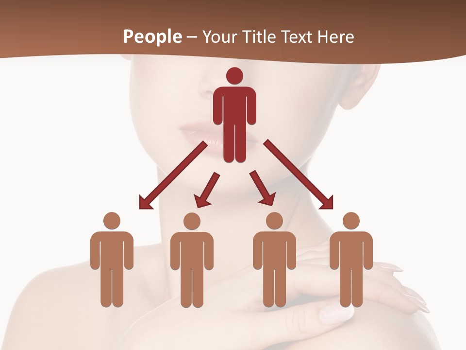 Brown Woman Portrait PowerPoint Template