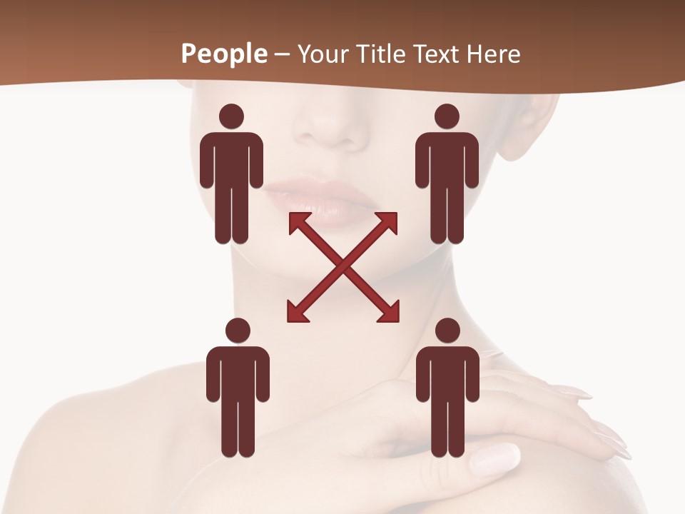 Brown Woman Portrait PowerPoint Template