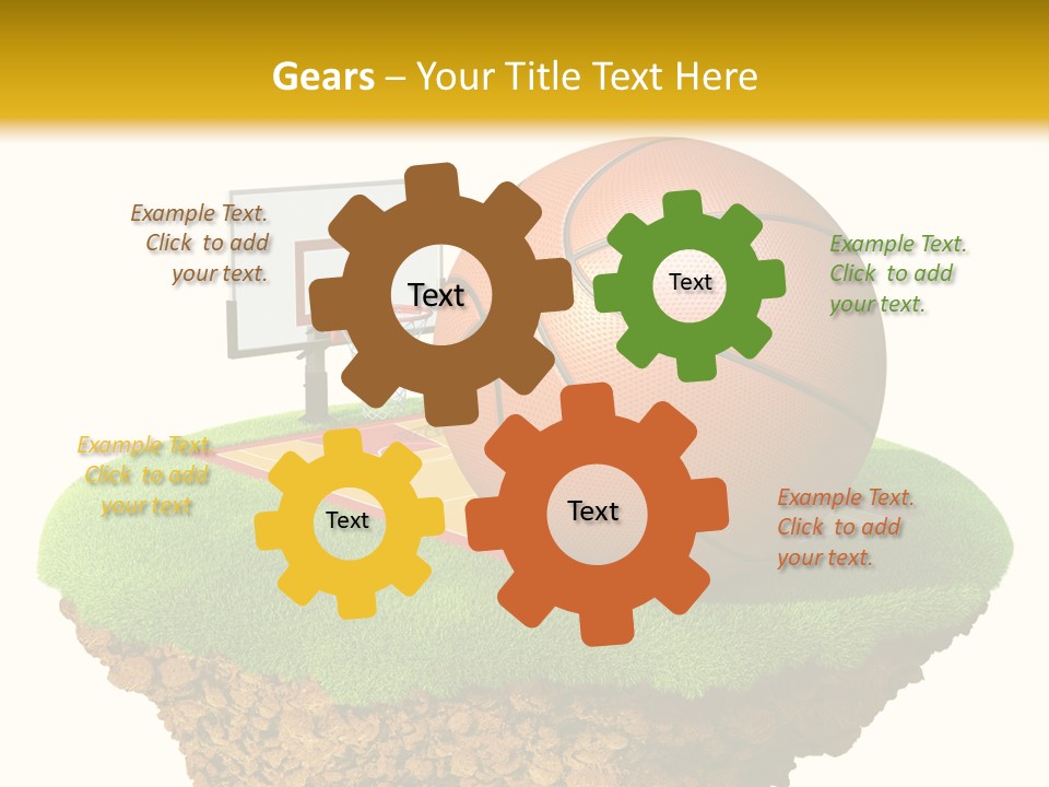 Nba Fun Green PowerPoint Template