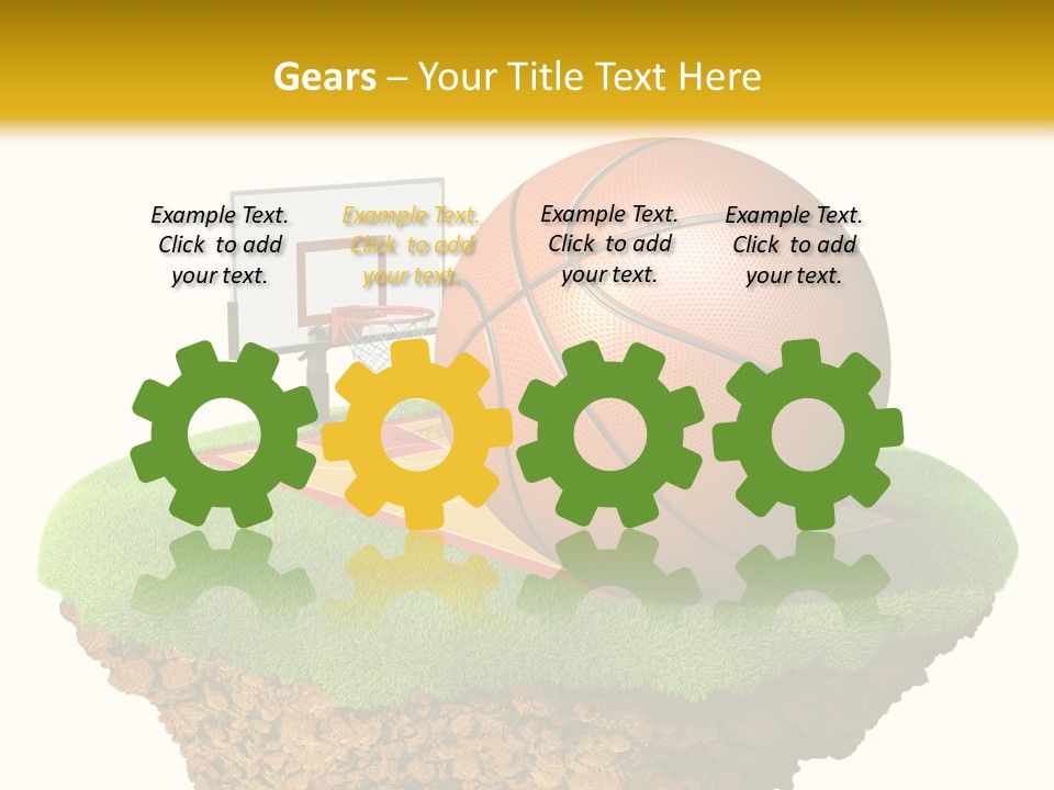 Nba Fun Green PowerPoint Template