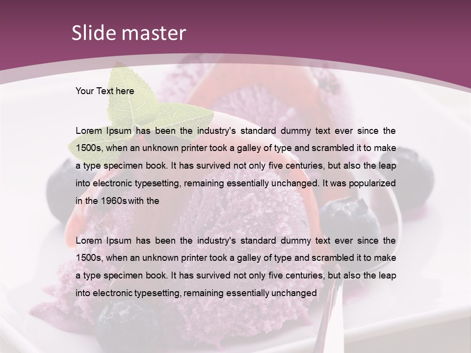 Food Icecream Cream PowerPoint Template