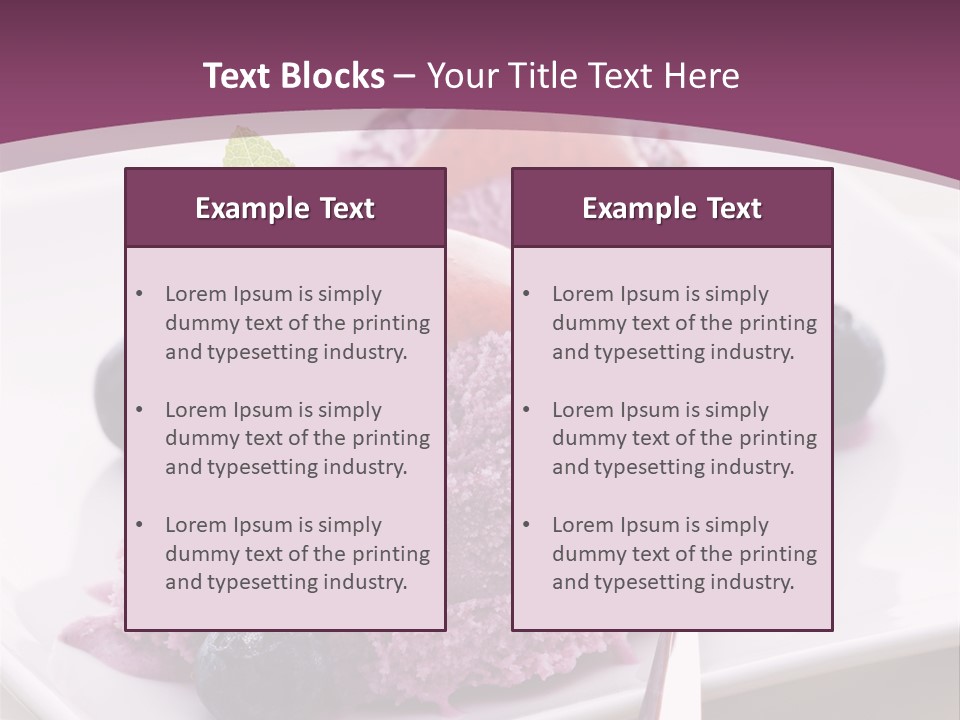 Food Icecream Cream PowerPoint Template