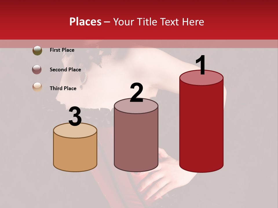 Female Moulin Rogue Stays PowerPoint Template