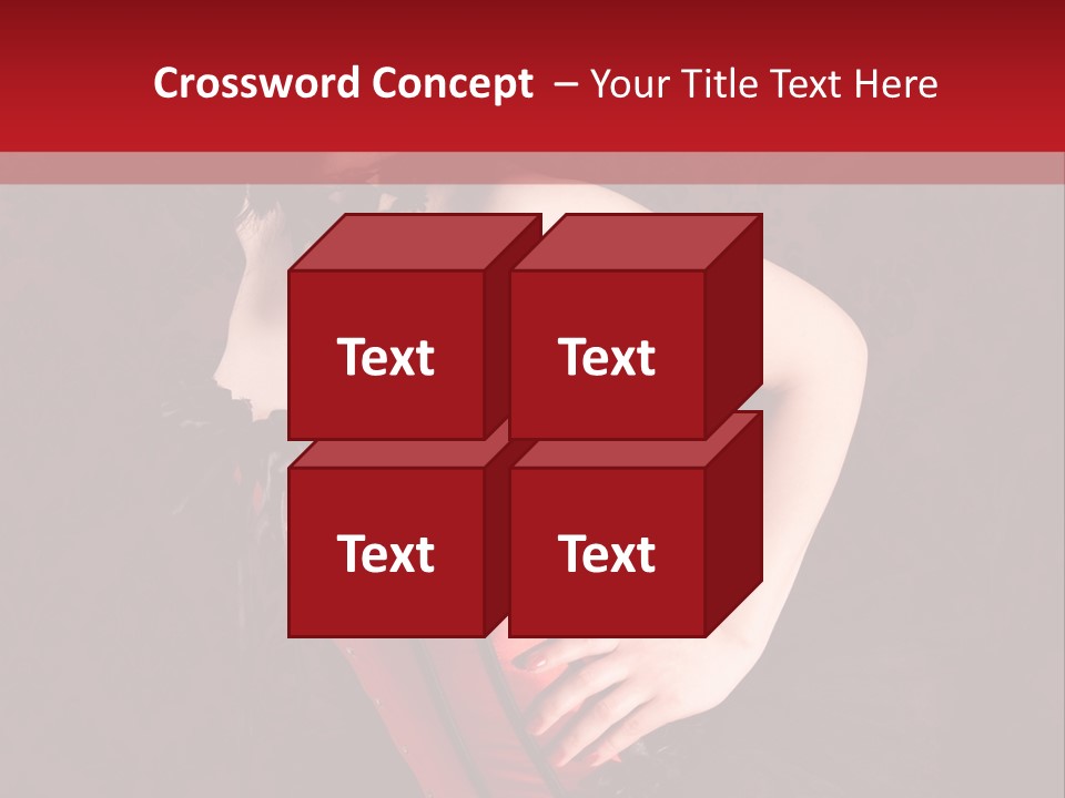 Female Moulin Rogue Stays PowerPoint Template