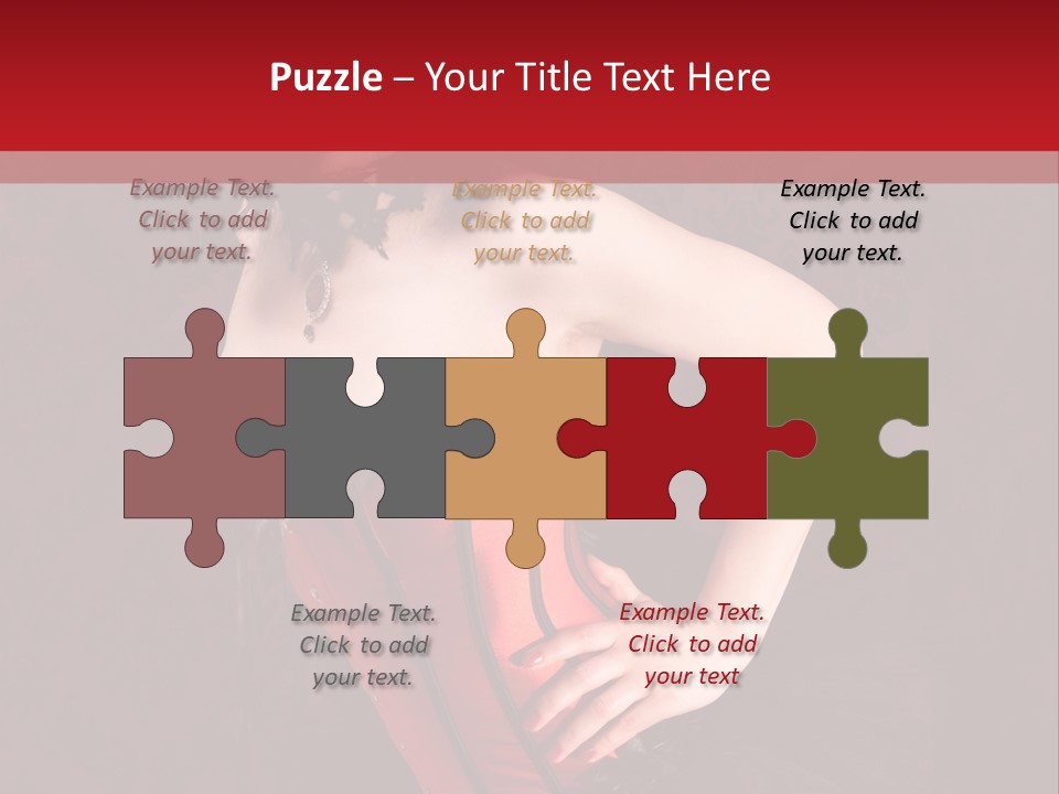 Female Moulin Rogue Stays PowerPoint Template