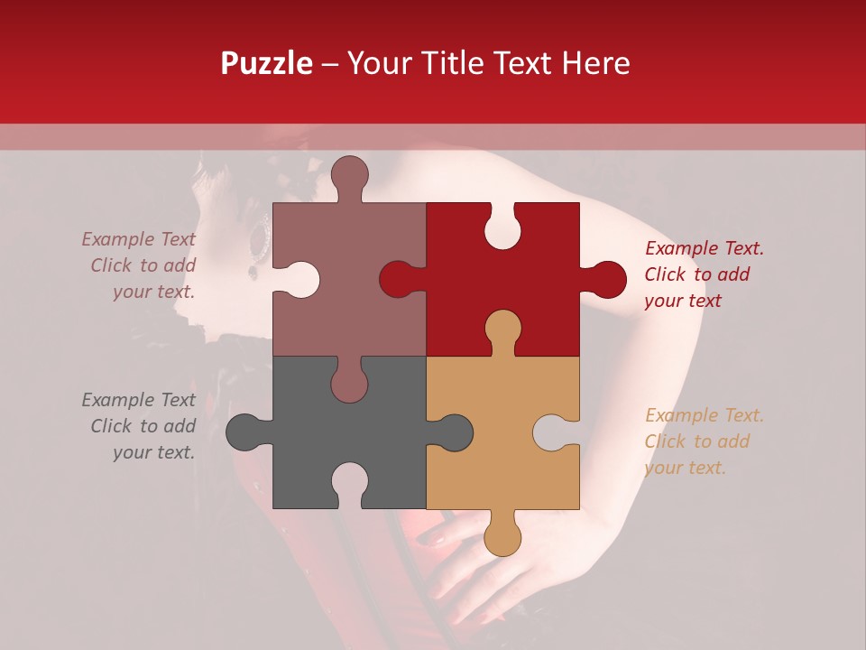 Female Moulin Rogue Stays PowerPoint Template