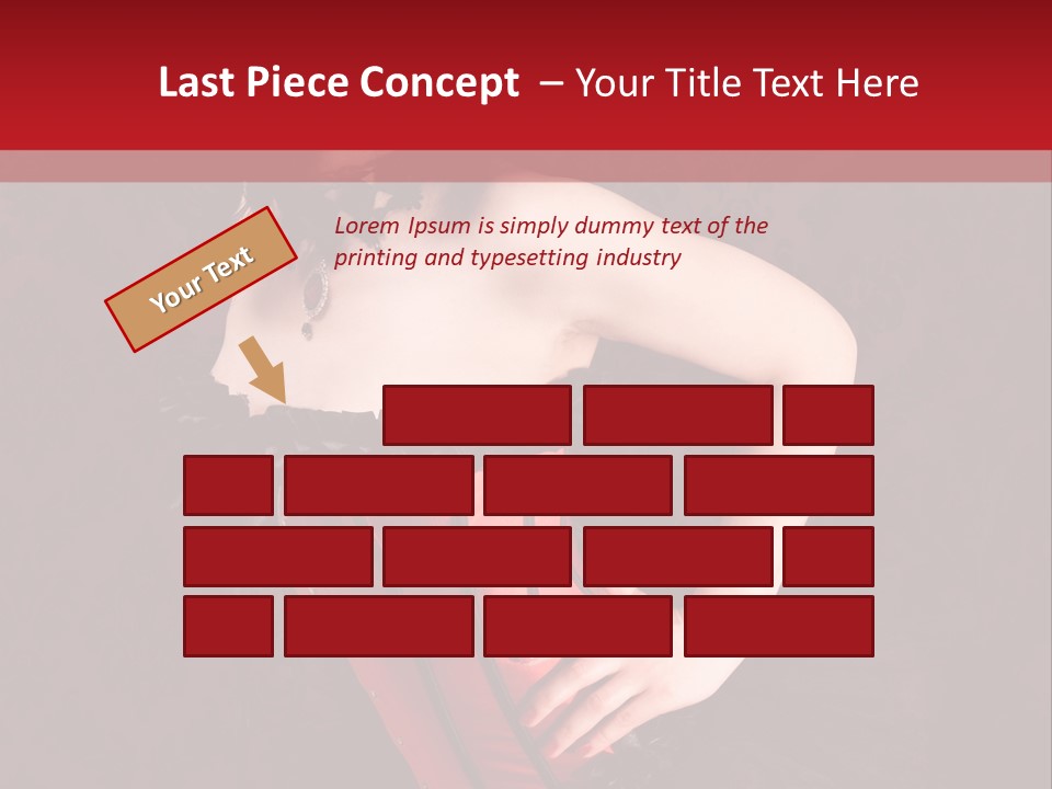 Female Moulin Rogue Stays PowerPoint Template