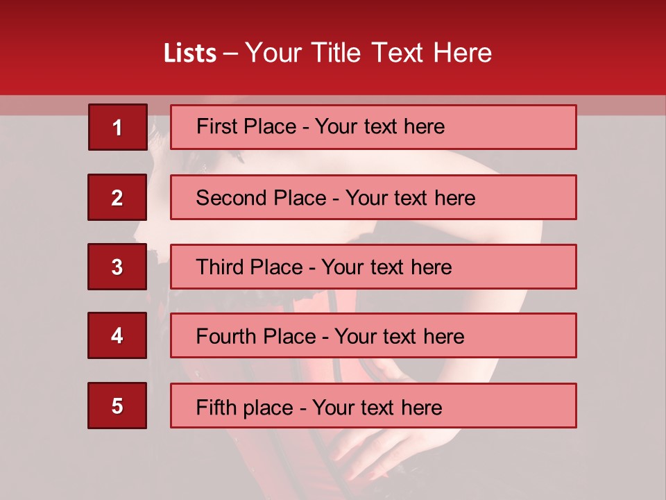 Female Moulin Rogue Stays PowerPoint Template