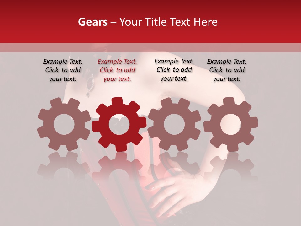 Female Moulin Rogue Stays PowerPoint Template