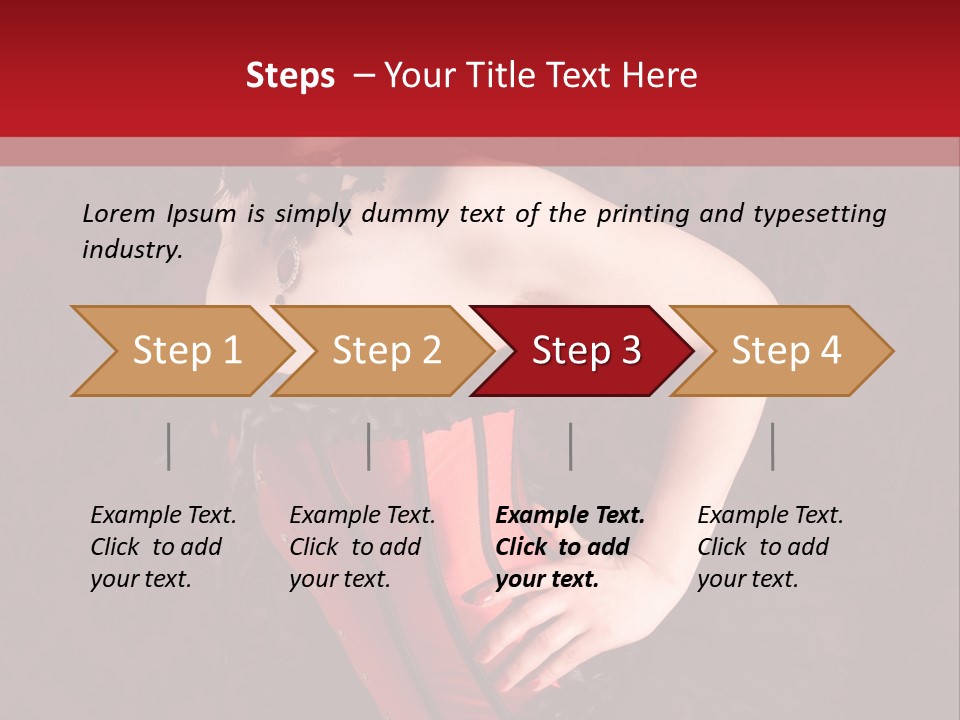 Female Moulin Rogue Stays PowerPoint Template