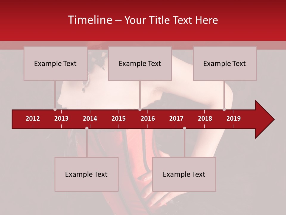 Female Moulin Rogue Stays PowerPoint Template