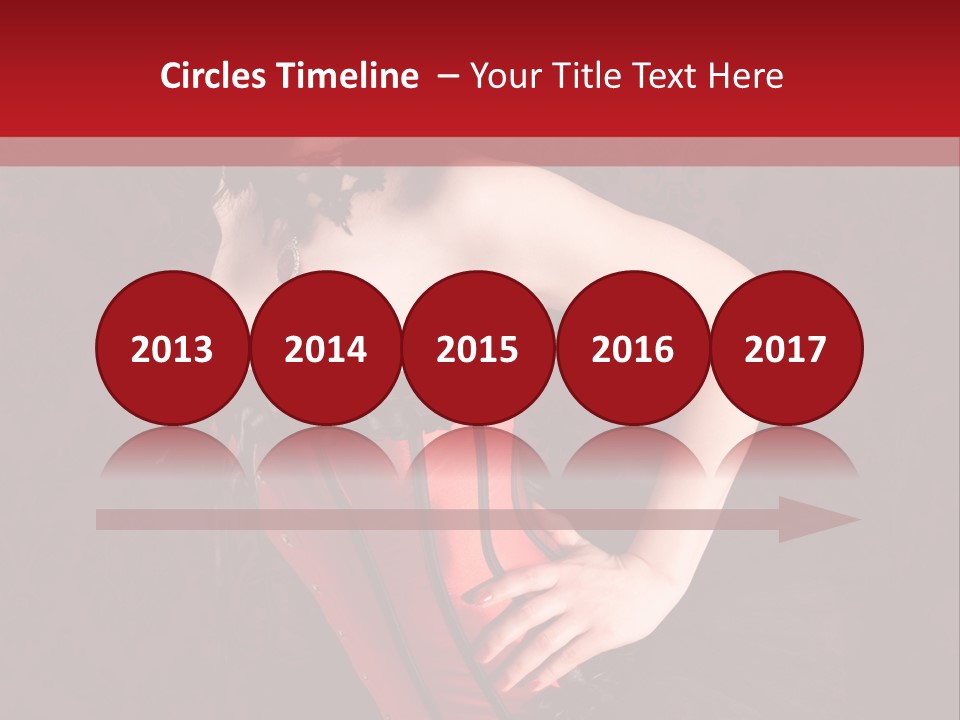 Female Moulin Rogue Stays PowerPoint Template