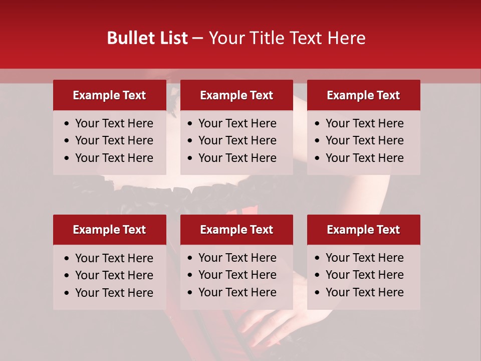 Female Moulin Rogue Stays PowerPoint Template