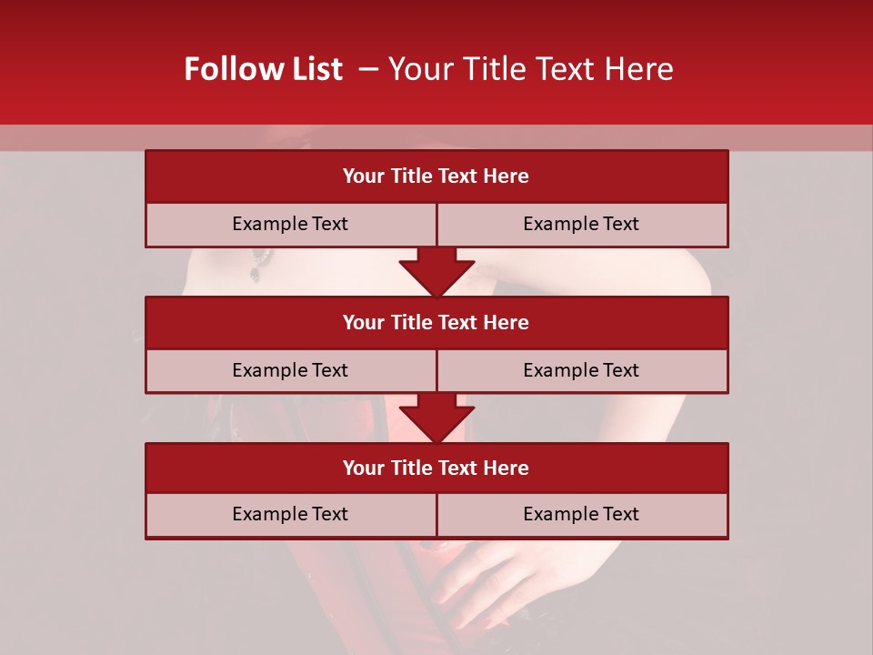 Female Moulin Rogue Stays PowerPoint Template