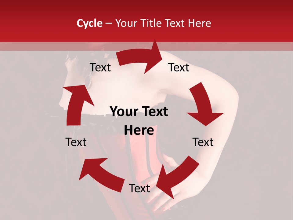 Female Moulin Rogue Stays PowerPoint Template