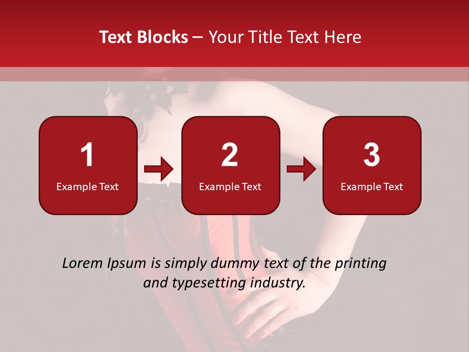 Female Moulin Rogue Stays PowerPoint Template