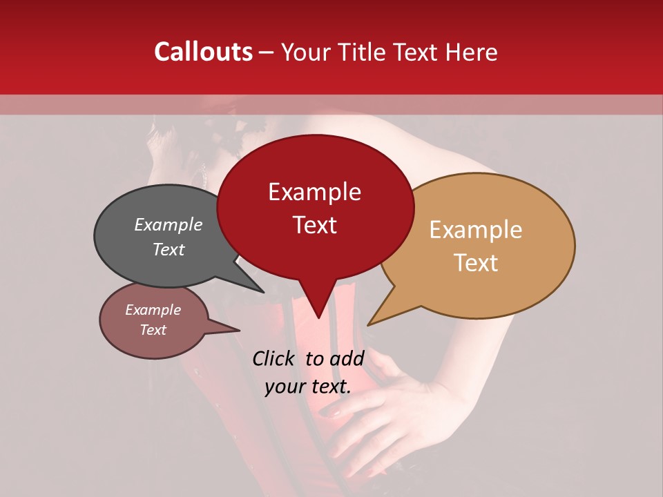 Female Moulin Rogue Stays PowerPoint Template