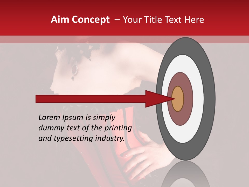 Female Moulin Rogue Stays PowerPoint Template