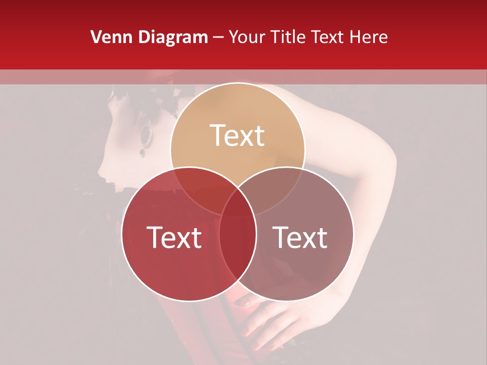 Female Moulin Rogue Stays PowerPoint Template