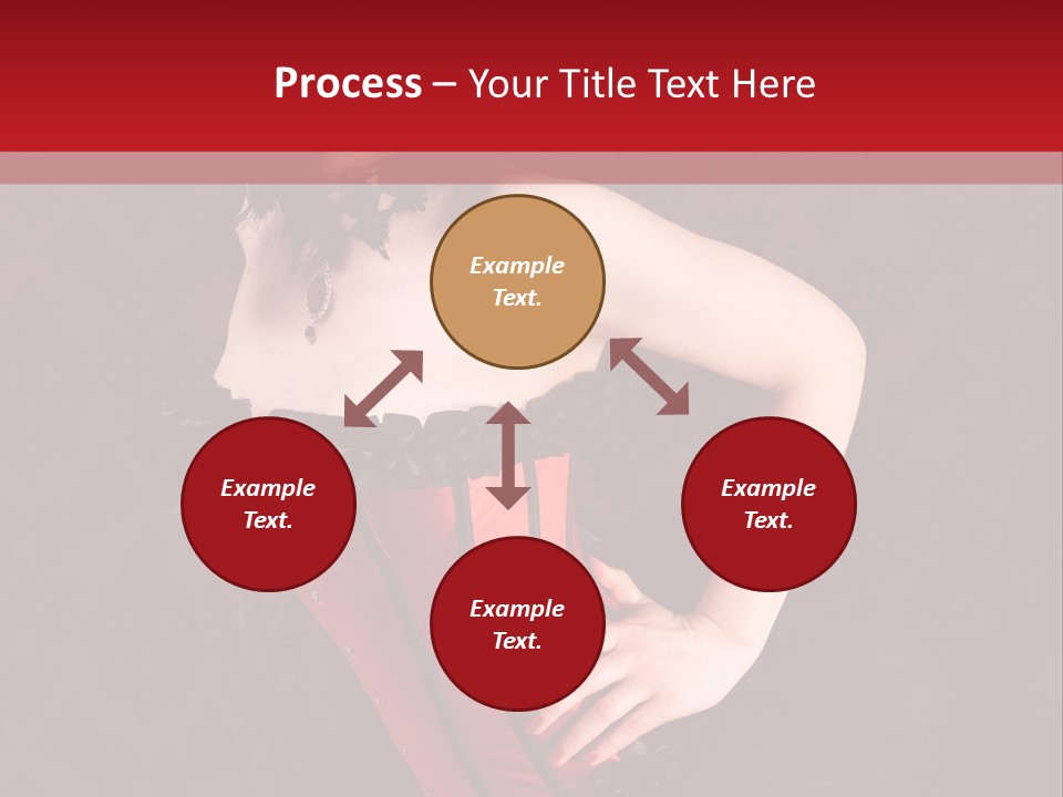 Female Moulin Rogue Stays PowerPoint Template