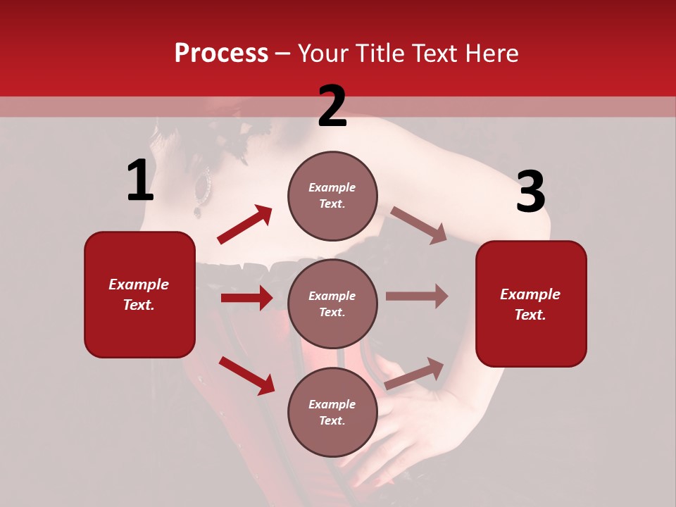 Female Moulin Rogue Stays PowerPoint Template