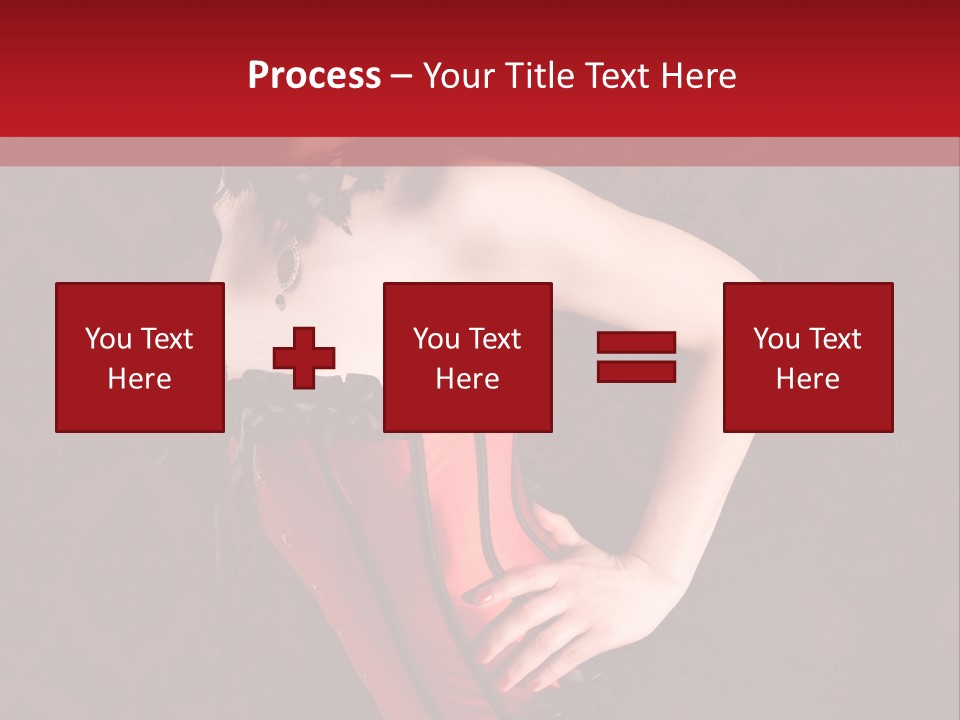 Female Moulin Rogue Stays PowerPoint Template