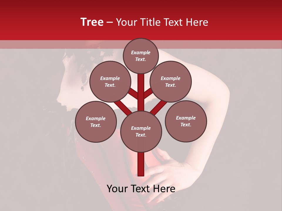 Female Moulin Rogue Stays PowerPoint Template