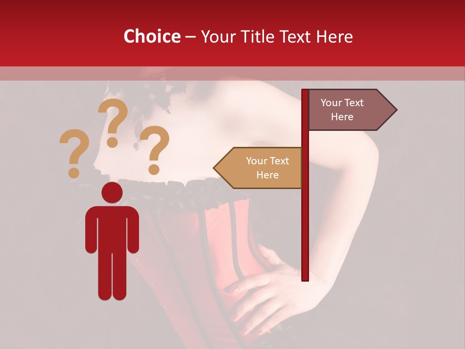 Female Moulin Rogue Stays PowerPoint Template