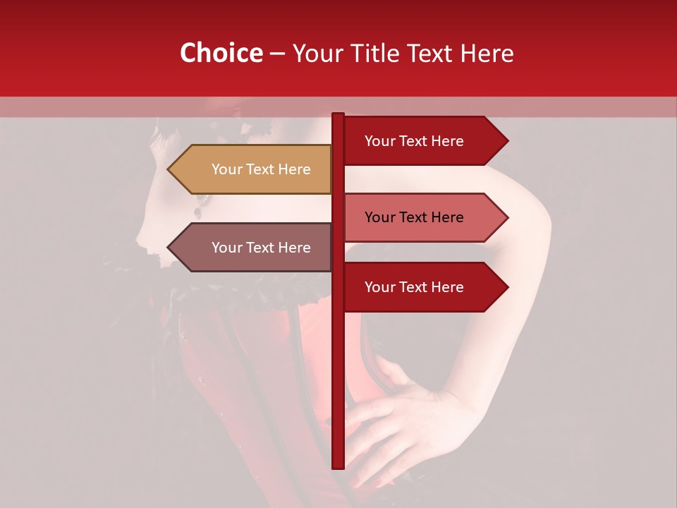 Female Moulin Rogue Stays PowerPoint Template