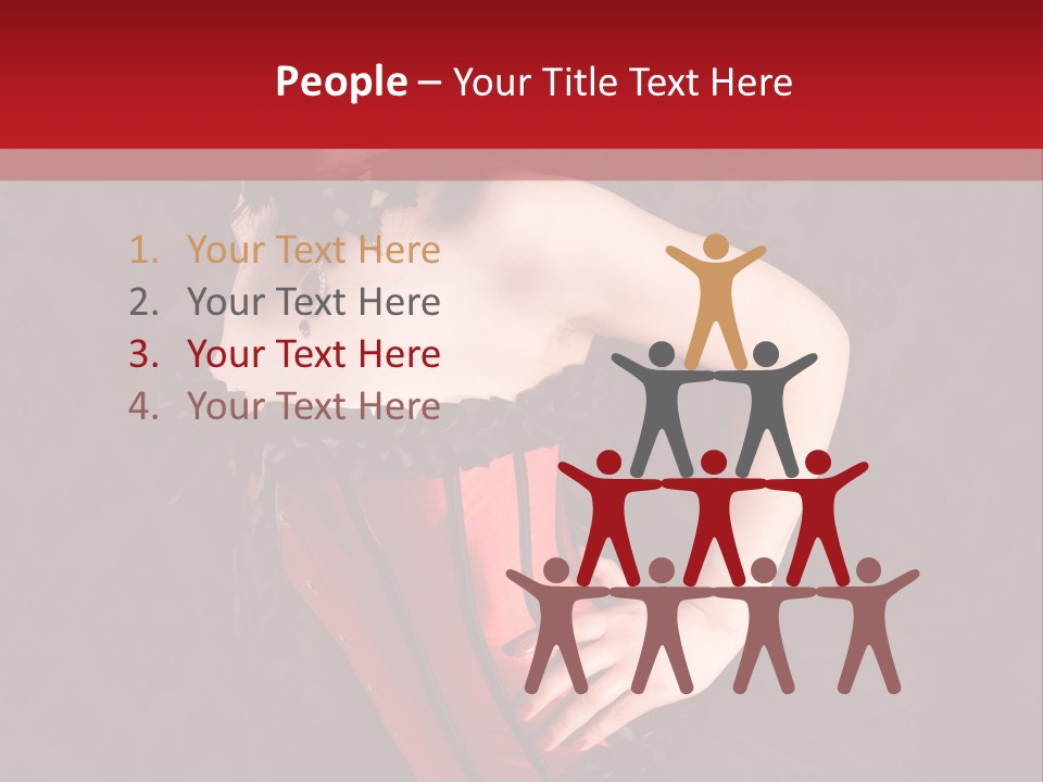 Female Moulin Rogue Stays PowerPoint Template