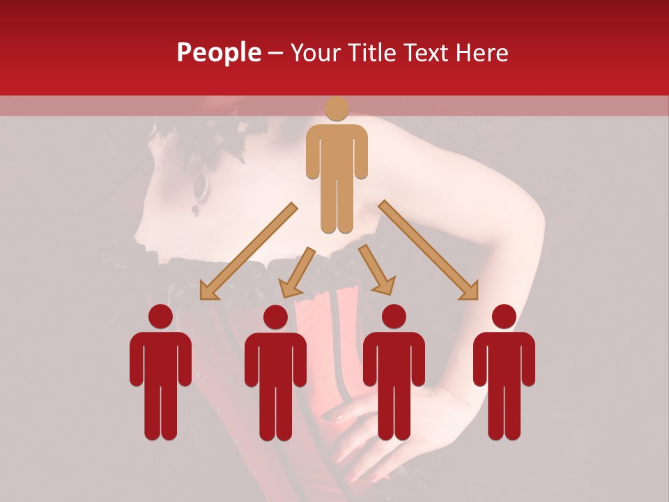 Female Moulin Rogue Stays PowerPoint Template