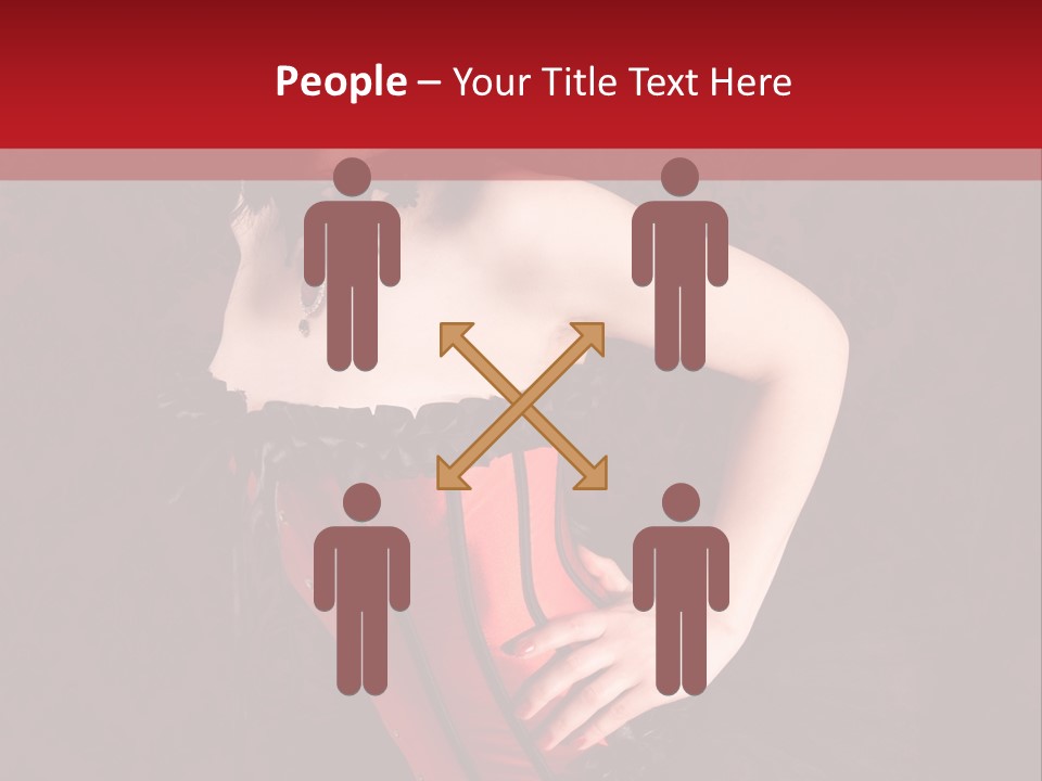 Female Moulin Rogue Stays PowerPoint Template